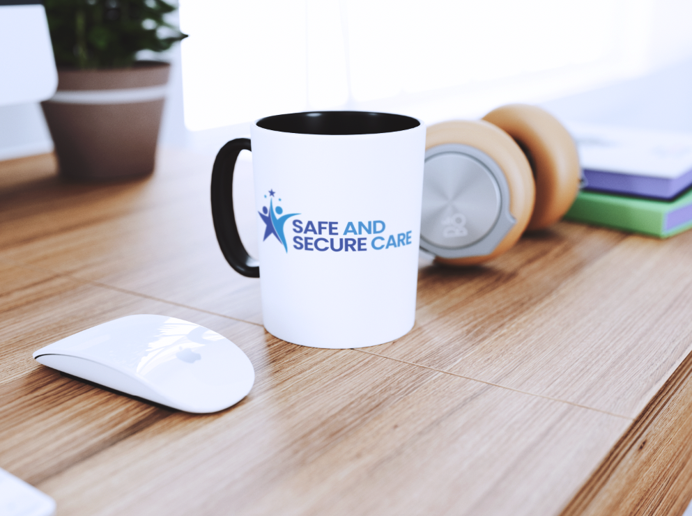 Safe & Secure Care Mug Mockup